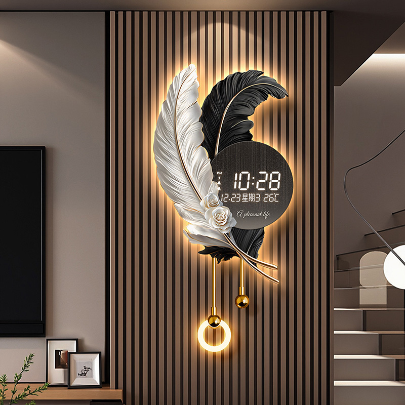 Luxury Lifestyle Living - Minimalistyczne zegary ścienne w stylu chińskim,