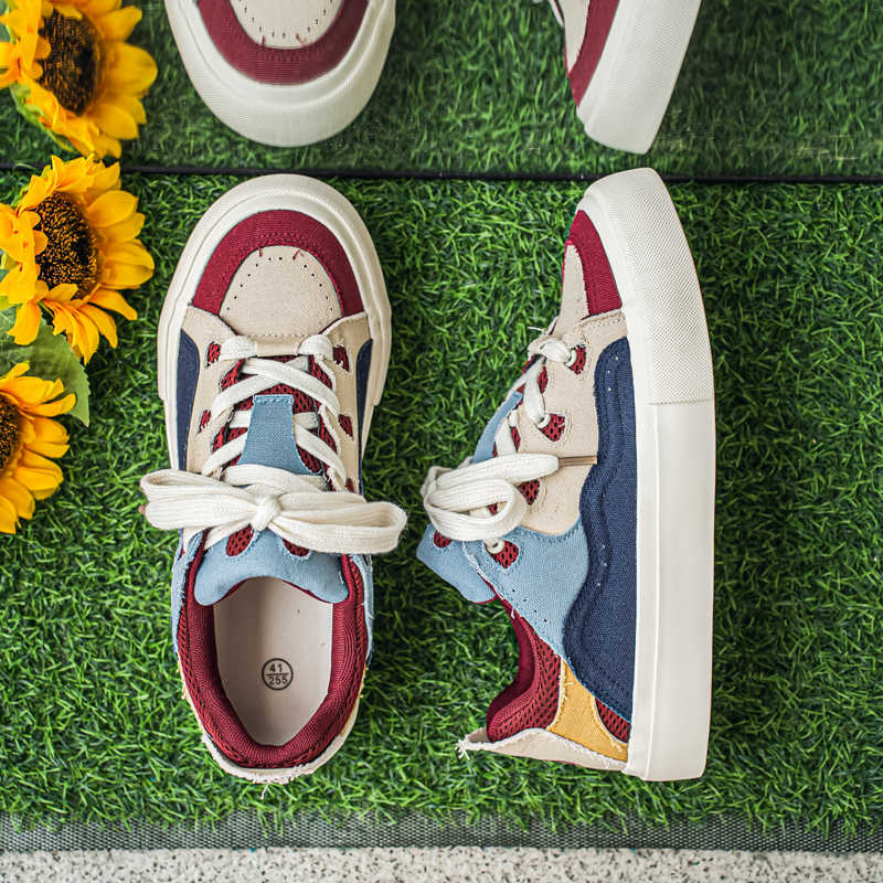 Luxury Lifestyle Fashion - Męskie sneakersy z grubą podeszwą, wygodne