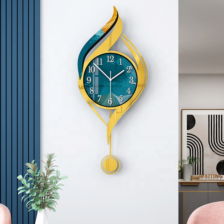Luxury Lifestyle Living - Zegar ścienny w stylu nordyckim, nowoczesny,