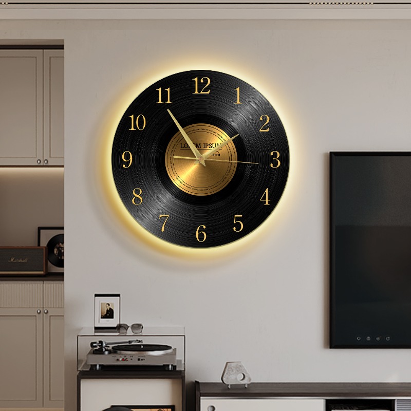 Luxury Lifestyle Living - Zegar ścienny w stylu vintage z